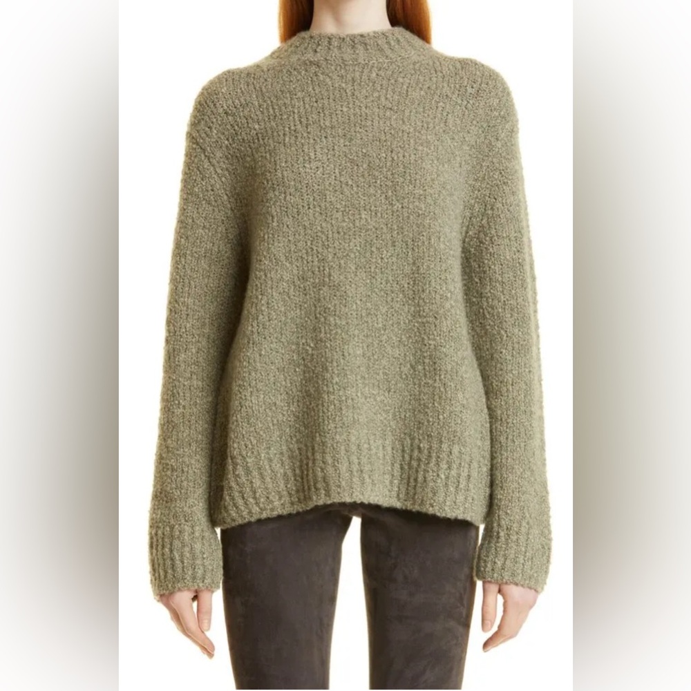 Vince Textured Mock Neck Wool & Cashmere Sweater size:XS NWT